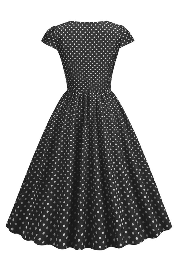Polka Dots Swing jaren 1950 Jurk Online-Verkauf – Bild 5
