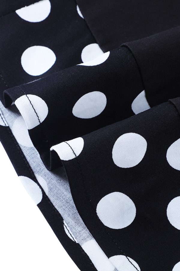 Off the Shoulder Polka Dots jaren 1950 Jurk Verkauf – Bild 5