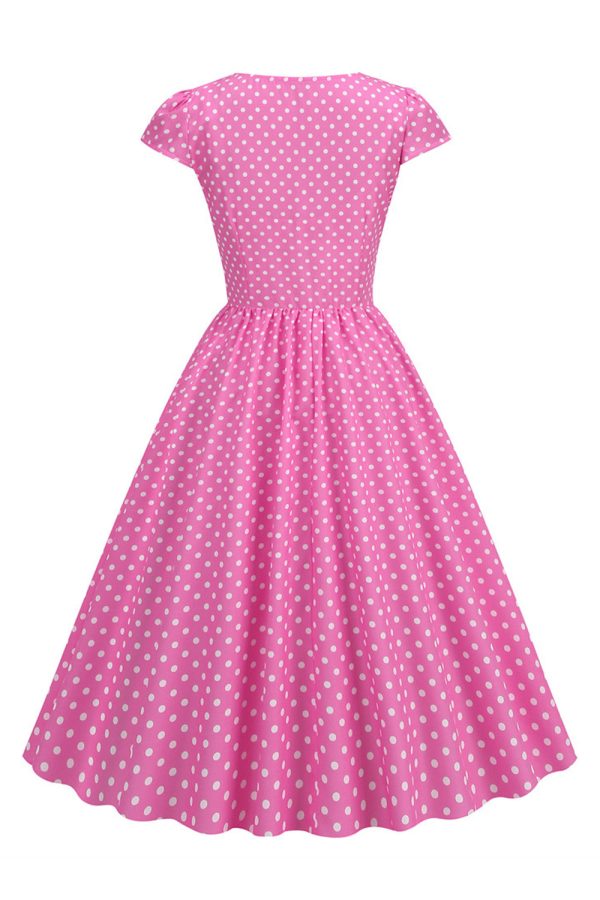 Polka Dots Swing jaren 1950 Jurk Online-Verkauf – Bild 2