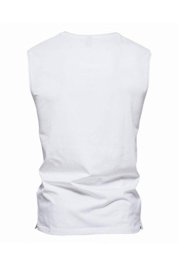 Mouwloos Zwart V-hals Zomer Heren T-shirt Angebot – Bild 4