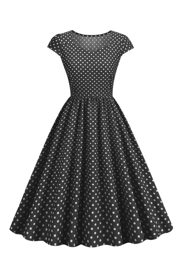 Polka Dots Swing jaren 1950 Jurk Online-Verkauf – Bild 4