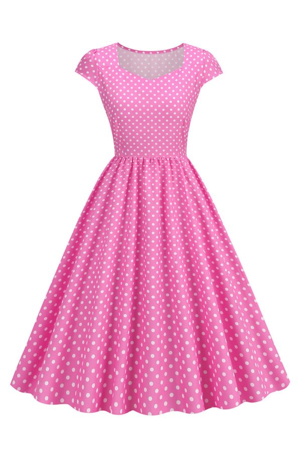 Polka Dots Swing jaren 1950 Jurk Online-Verkauf
