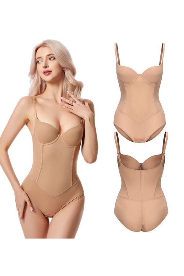 Abrikoos Push Up Taille Buikcontrole Shapewear Online – Bild 2