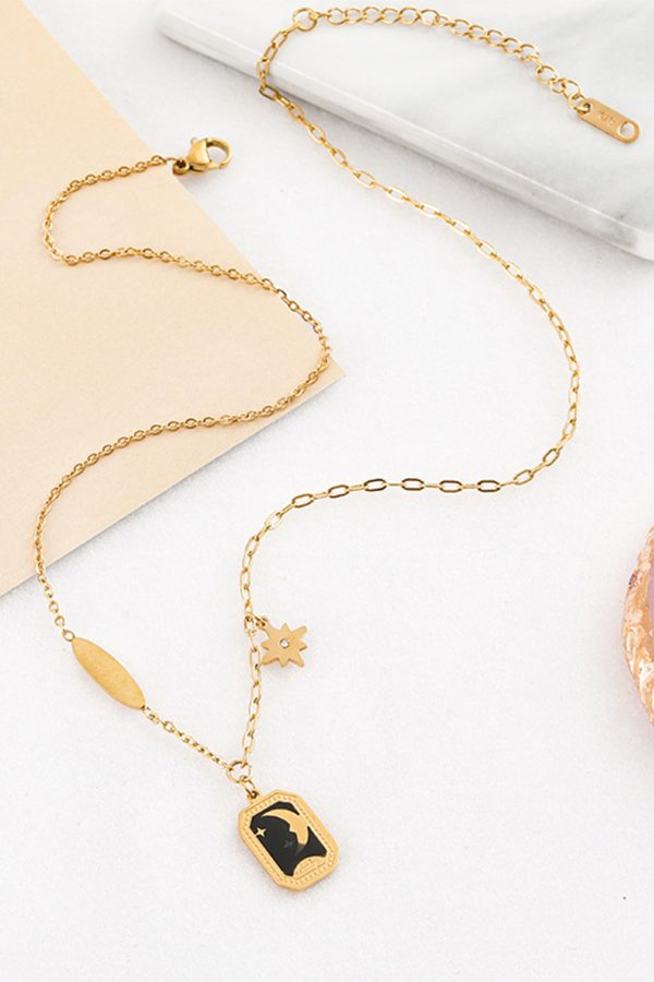 Gouden Emaille Ketting Sleutelbeen Ketting Zu verkaufen – Bild 3