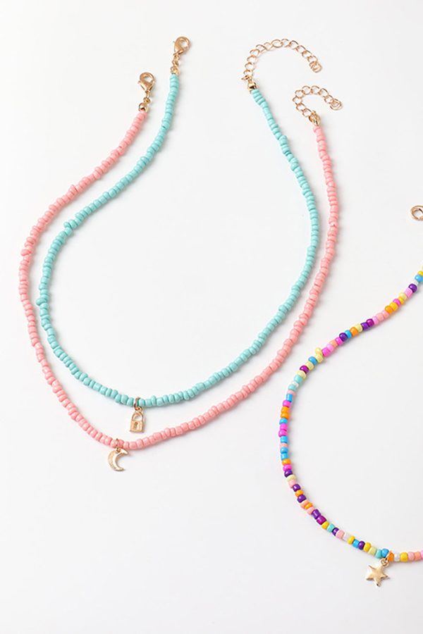 Driekleurige Boho Style Ketting Mode – Bild 2