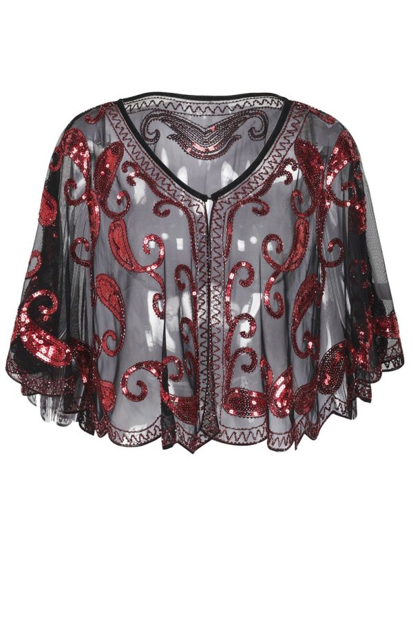 Jaren 20 Glitter Pailetten Cape Verkauf – Bild 5