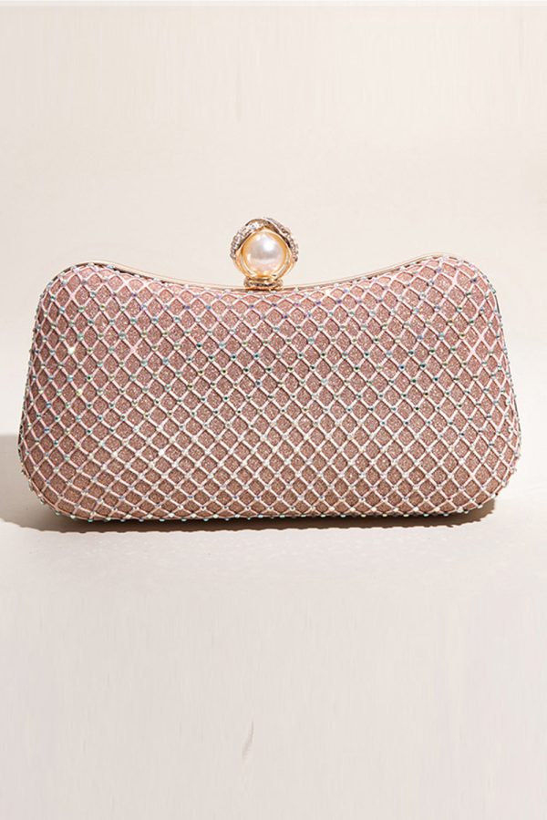 Glitter Blush Kralen Party Clutch Im Angebot – Bild 2