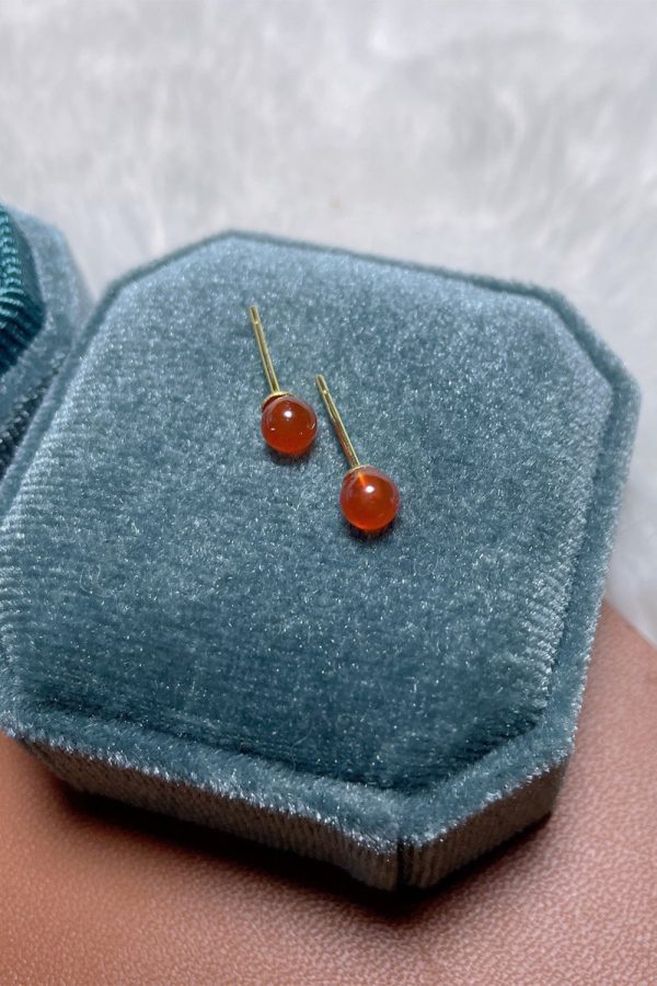 Onyx Jade Stud Oorbellen Schn?ppchen – Bild 4