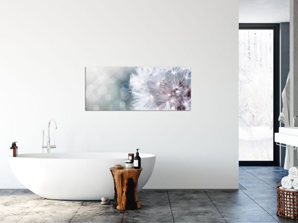 Zauberhafte Pusteblume, Glasbild Panorama Verkauf – Bild 4
