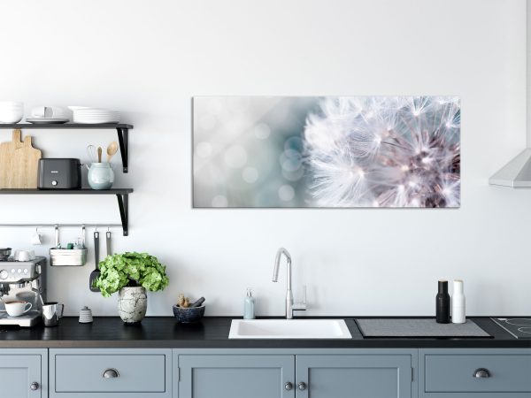 Zauberhafte Pusteblume, Glasbild Panorama Verkauf – Bild 3