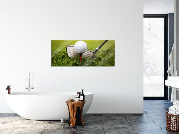 Golf Abschlag, Glasbild Panorama Online-Schn?ppchen – Bild 4