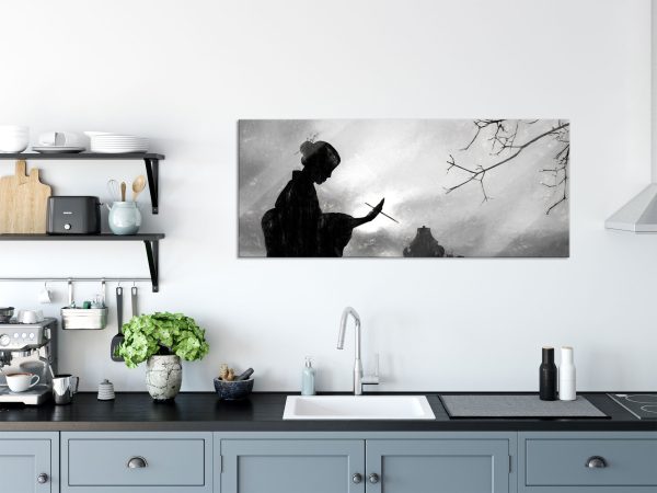 Geisha, Glasbild Panorama Mode – Bild 3