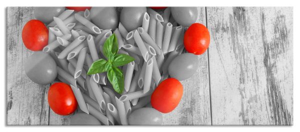 Herz Pasta, Glasbild Panorama Online-Verkauf