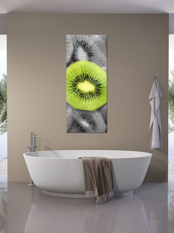 saftige Kiwi Scheiben, Glasbild Panorama Schn?ppchen – Bild 4