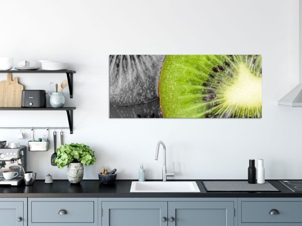 schöne Kiwi Scheiben, Glasbild Panorama Zu verkaufen – Bild 3