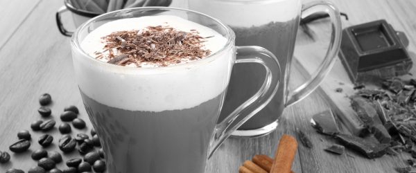 heiße Schokolade und Kaffee, Glasbild Panorama Online – Bild 5