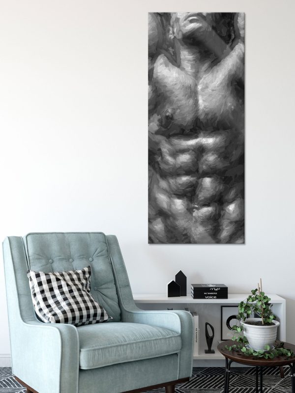 Sixpack Body, Glasbild Panorama Rabatt – Bild 2