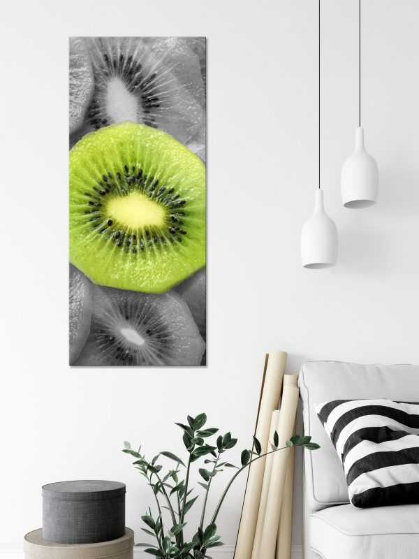 saftige Kiwi Scheiben, Glasbild Panorama Schn?ppchen – Bild 3