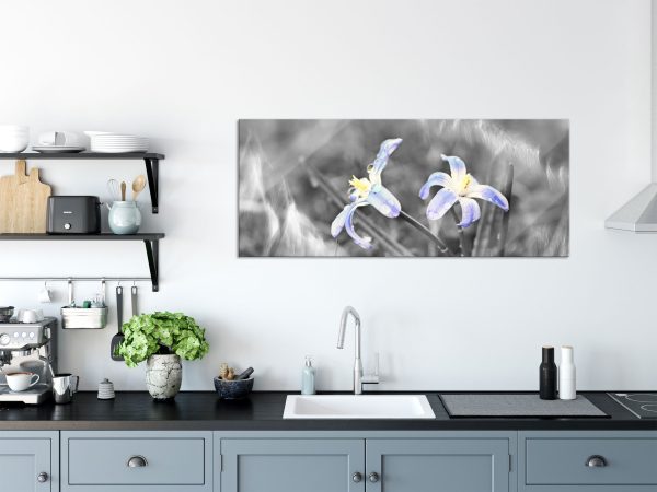 schöne kleine Waldblume, Glasbild Panorama Schn?ppchen – Bild 3
