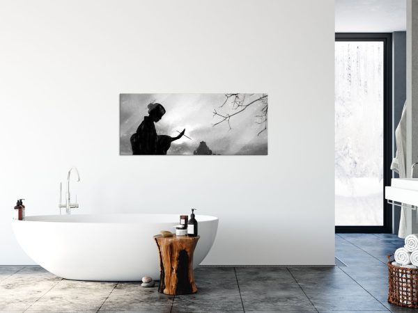 Geisha, Glasbild Panorama Mode – Bild 4