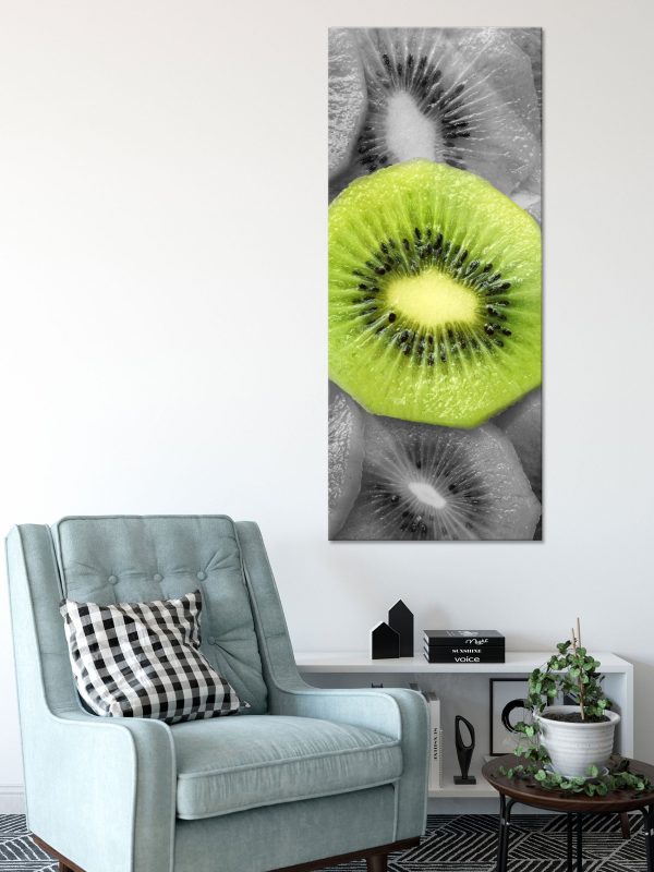 saftige Kiwi Scheiben, Glasbild Panorama Schn?ppchen – Bild 2