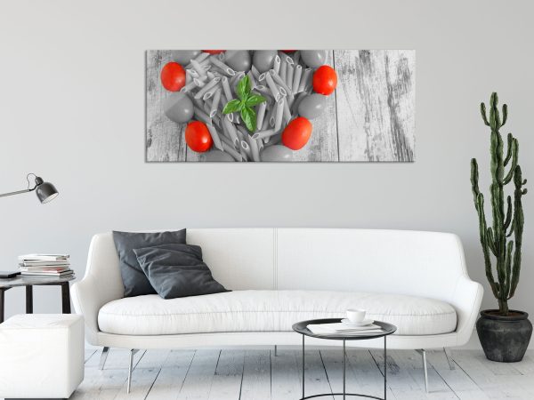Herz Pasta, Glasbild Panorama Online-Verkauf – Bild 2