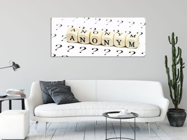 Anonymus Würfel, Glasbild Panorama Online-Verkauf – Bild 2