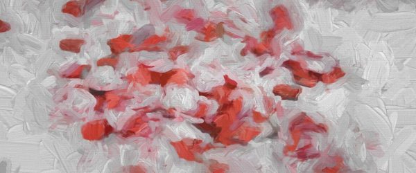 viele kleine Herzen, Glasbild Panorama Mode – Bild 5